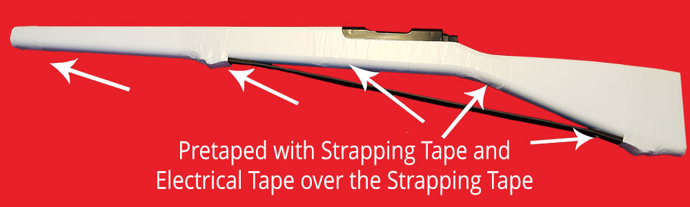 Pretaped with Strapping Tape